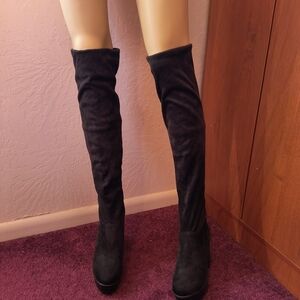 Black Over-the-Knee Women's Boots
